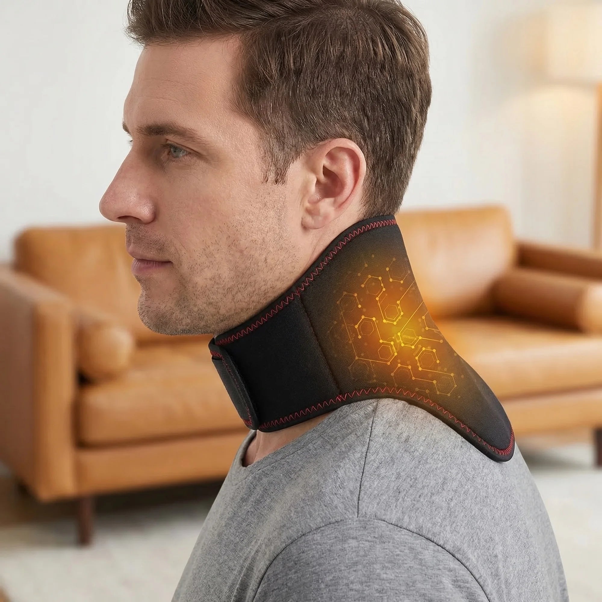 Tourmaline Self-heating Neck Belt Neck Support Massager 1Pcs Protection Spontaneous Heating Belt Health Care Dropship