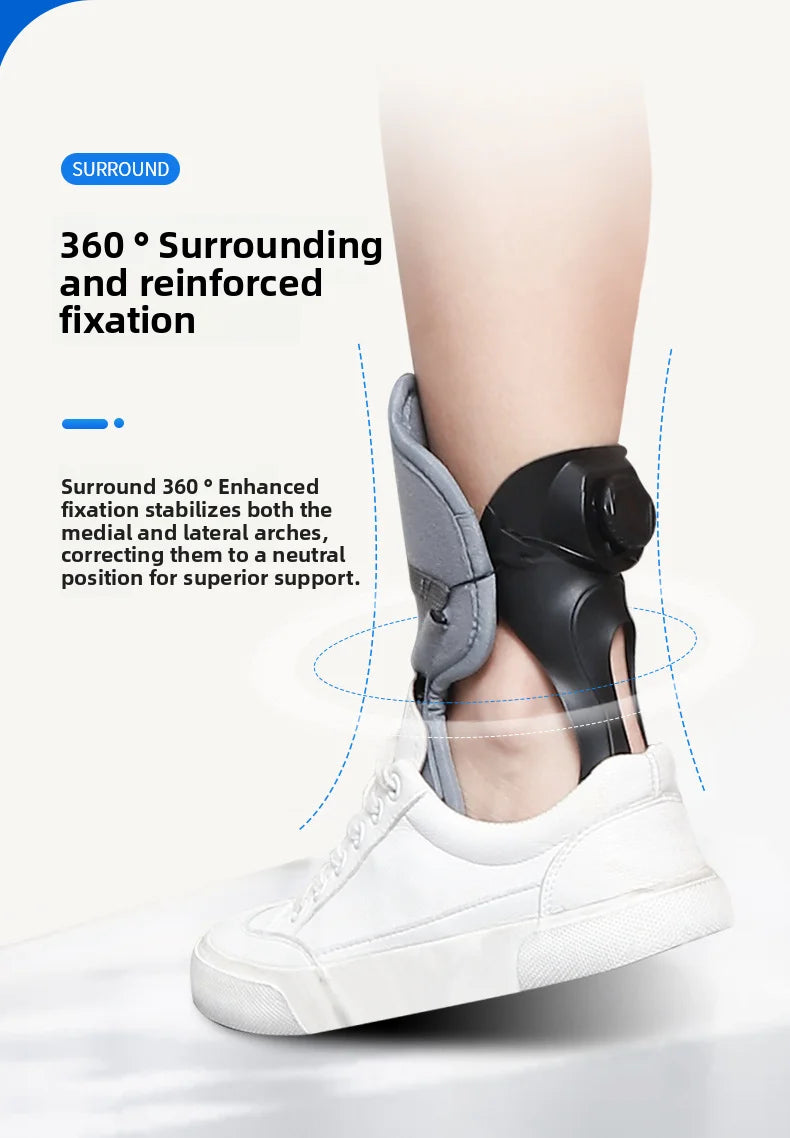 New Stroke Hemiplegia Rehabilitation Equipment Correction Varus Shoes Ankle Fixed Support Foot Ptosis Orthosis Brace