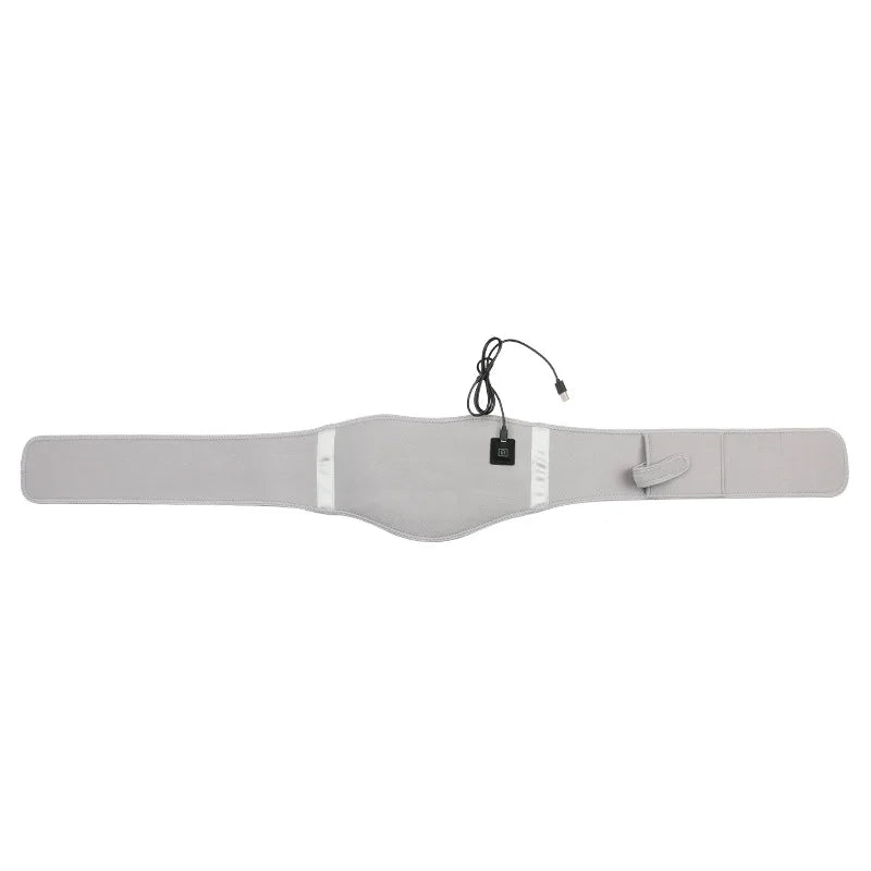 USB Electric Heating Warmer Hot Waist Lumbar Back Pad Belt Protector Brace Band Support Massager Anti Pain Relief Therapy Tool
