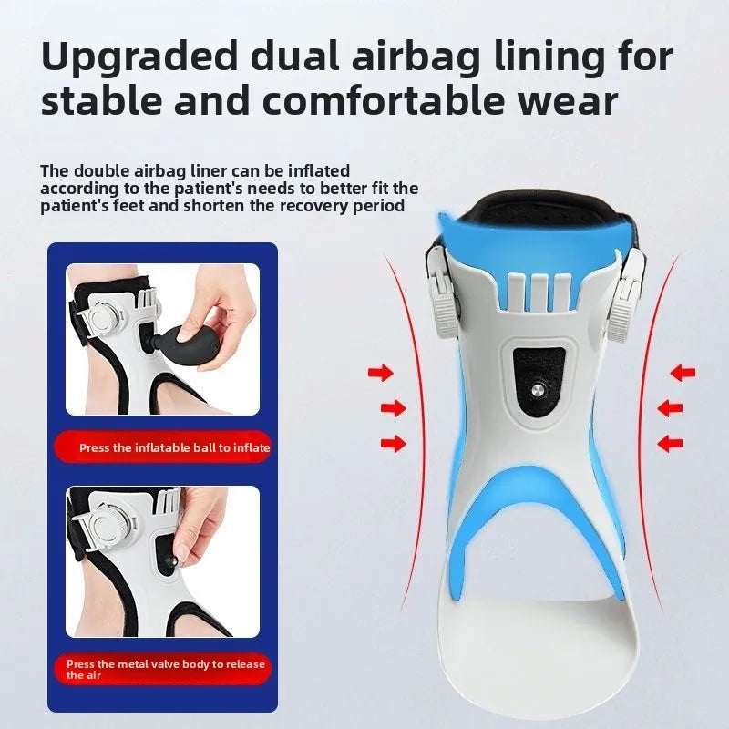Rotary Knob Buckle Style Fixed Airbag Ankle Support Sports Joint Sprain Rehabilitation Correction Protective Gear Cross-Border