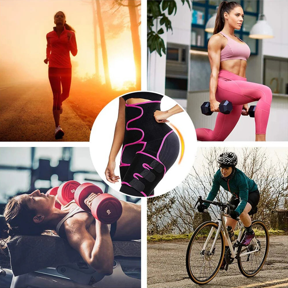 1 Piece Neoprene Slim Thigh Trimmer Leg Shapers Slimming Belt Waist Trainer Sweat Shapewear Fat Burning Compress Belt for Women