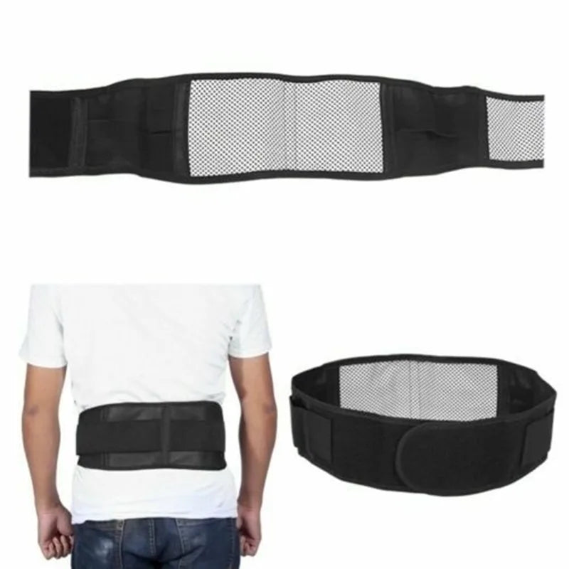 Back Waist Support Belt Adjustable Tourmaline Self Heating Magnetic Therapy Lumbar Brace Massage Band Health Care