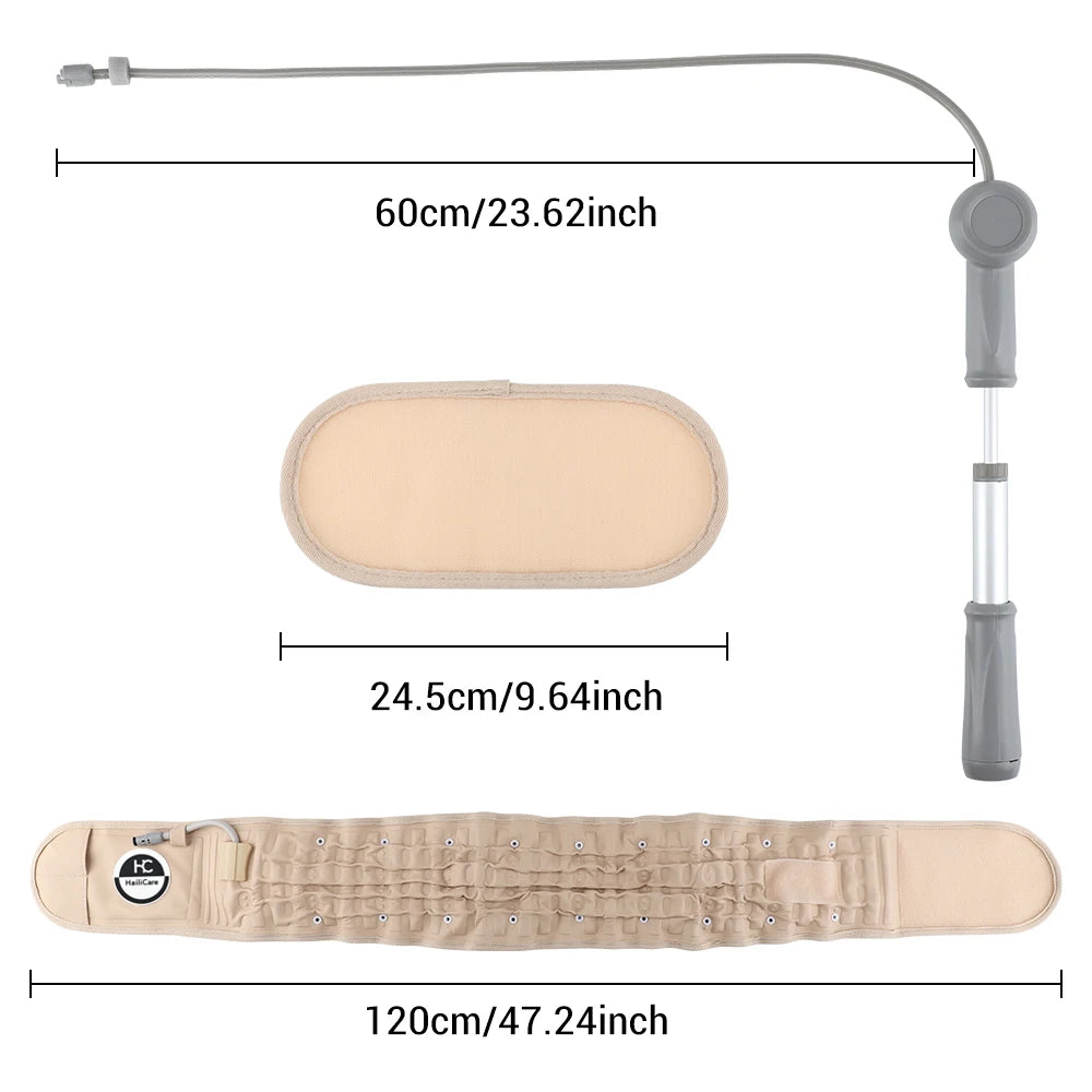 Inflatable Waist Belt Massager Adjustable Decompression Back Belt Lumbar Support Waist Air Traction Brace Waist Massage Belts