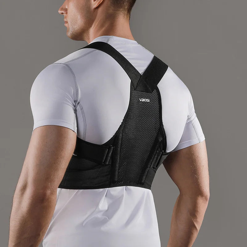 VBSOI Breathable Posture Corrector for Men Women Adjustable Back Support Belt for Slouching & Shoulder Pain Relief