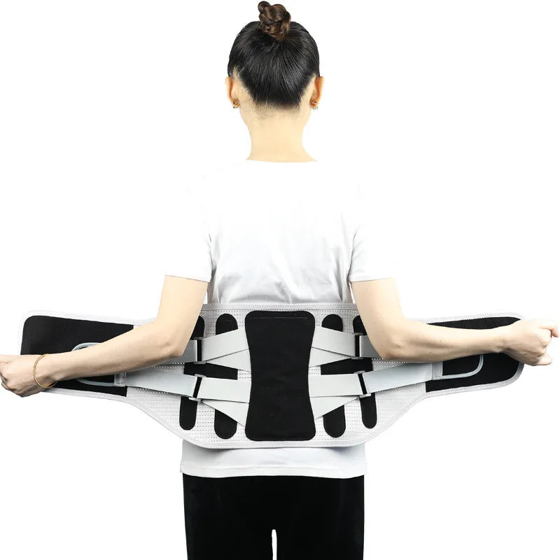 Lower Back Brace Women Men Lumbar Support Belt with 4 Support Stays Back Pain Relief for Sciatica Scoliosis Herniated Disc