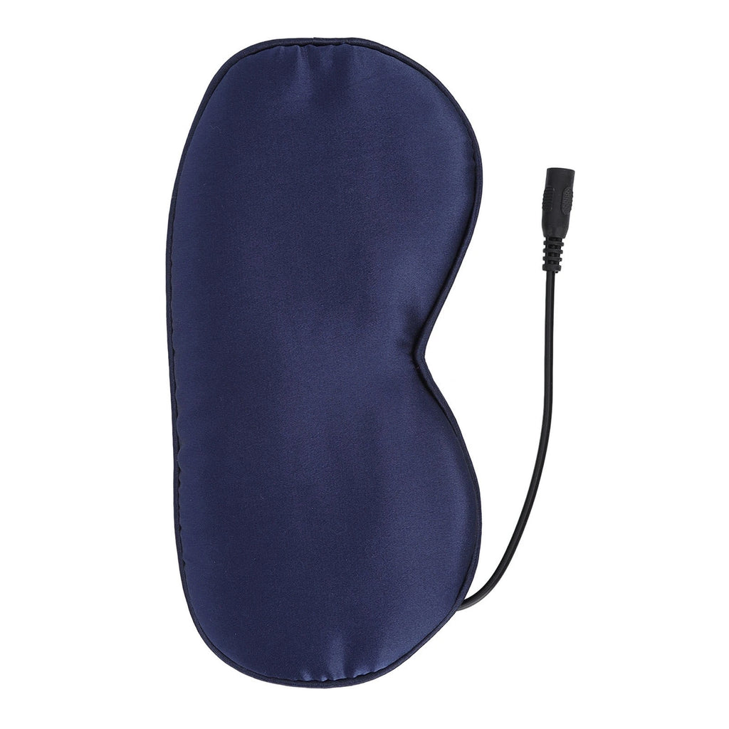 Eye Mask USB Heated Eye Mask Stress Relief Sleep Heating Eye Mask Double Sided Silk Multi Timer Shut Off 3 Speeds Adjustment