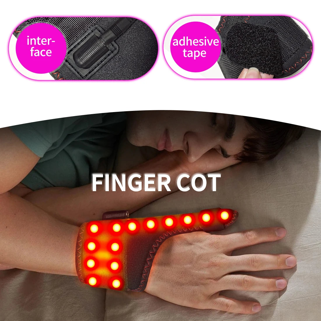 Electric Heating Wrist Vibration Pad with Three Gear Hot Compress USB Massager for Tendonitis Relief Wrist Support Relax Brace