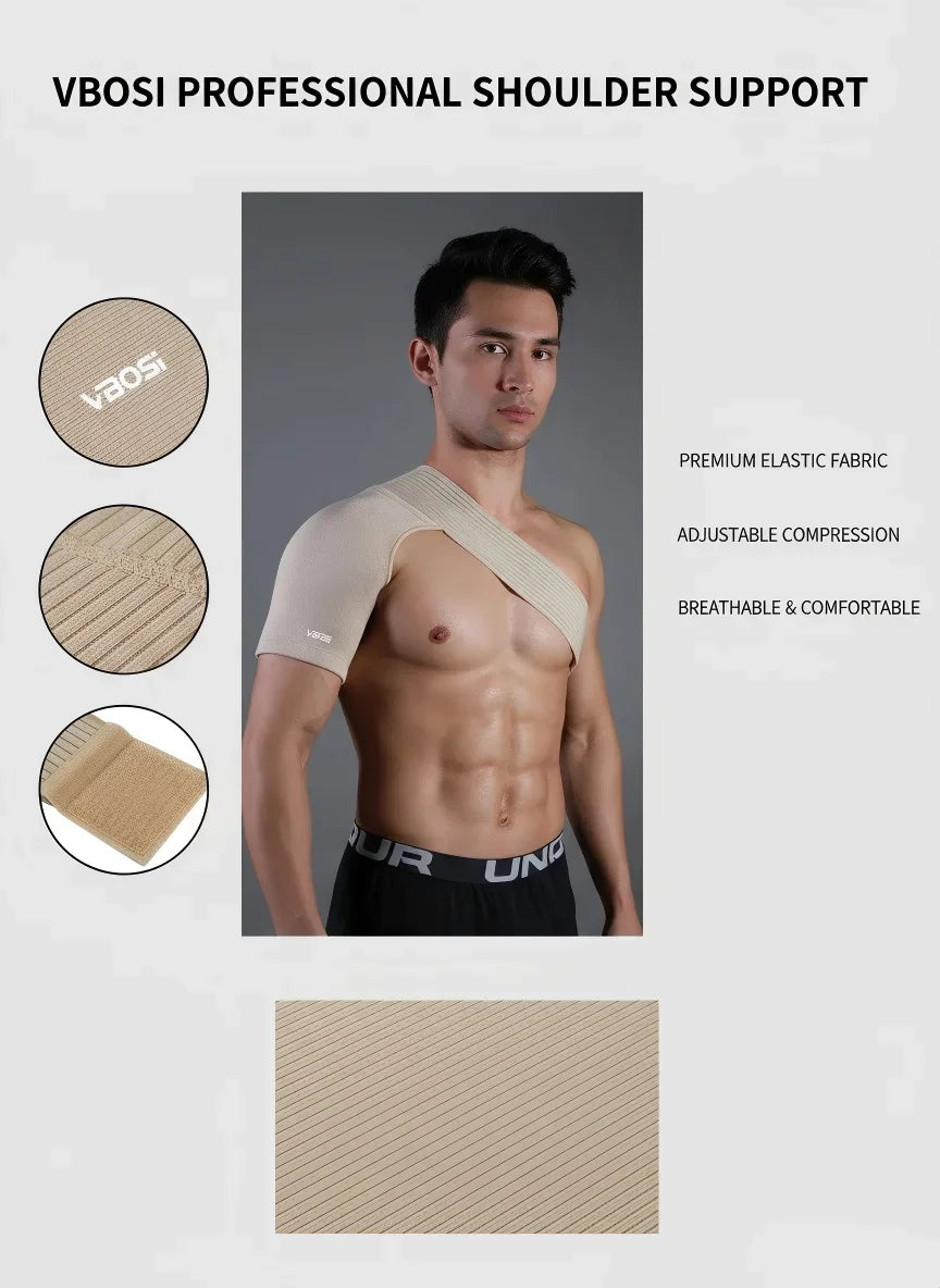 Adjustable Neoprene Shoulder Support Brace Breathable Shoulder Strap Pain Relief Injury Recovery Shoulder Protector ForMen Women