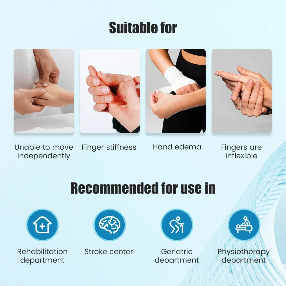 Hand Training Device Rehabilitation Robot Gloves Finger Exerciser Orthosis for Stroke Hemiplegia Cerebral Infarction Patient