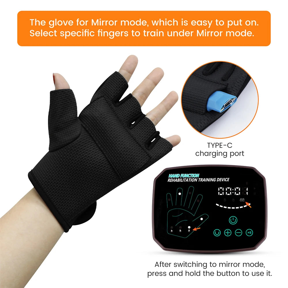 Rehabilitation Robot Glove Hand Device Finger Training Massage Gloves Stroke Hemiplegia Rehabilitation Hand Function Recovery