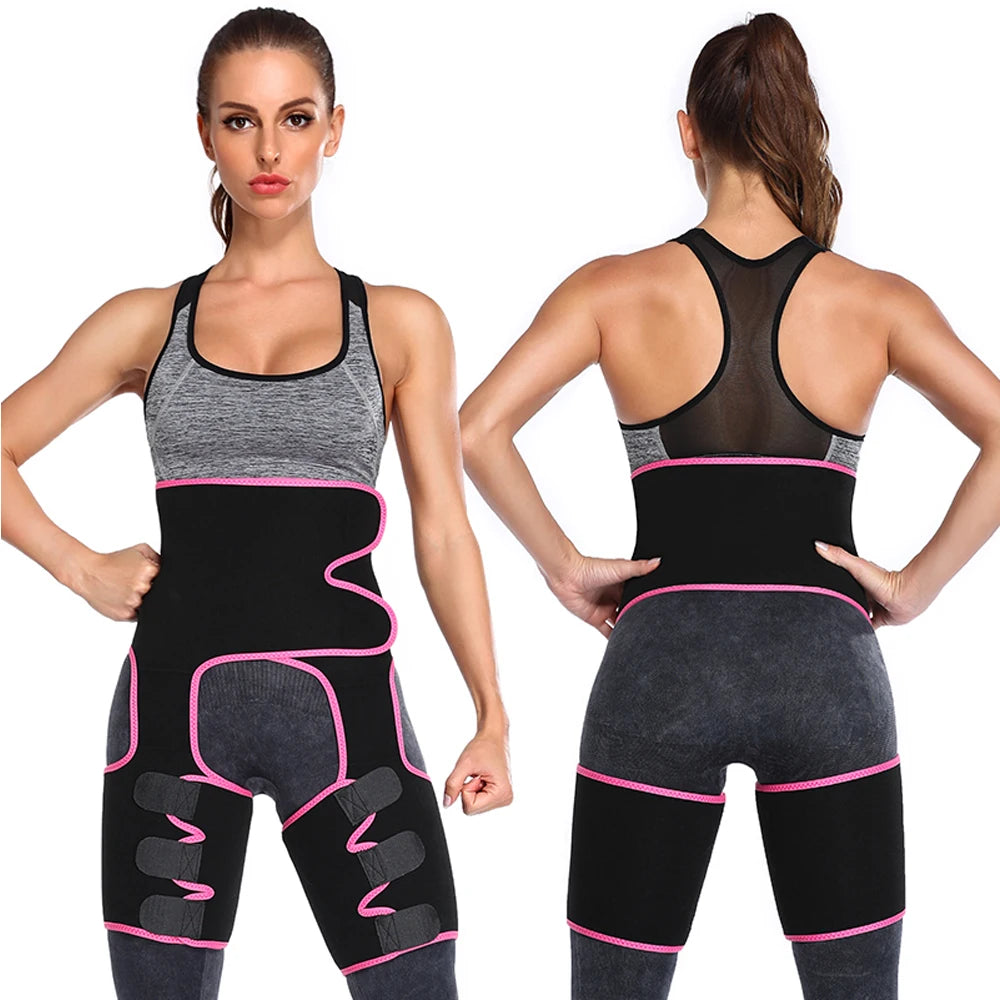 1 Piece Neoprene Slim Thigh Trimmer Leg Shapers Slimming Belt Waist Trainer Sweat Shapewear Fat Burning Compress Belt for Women