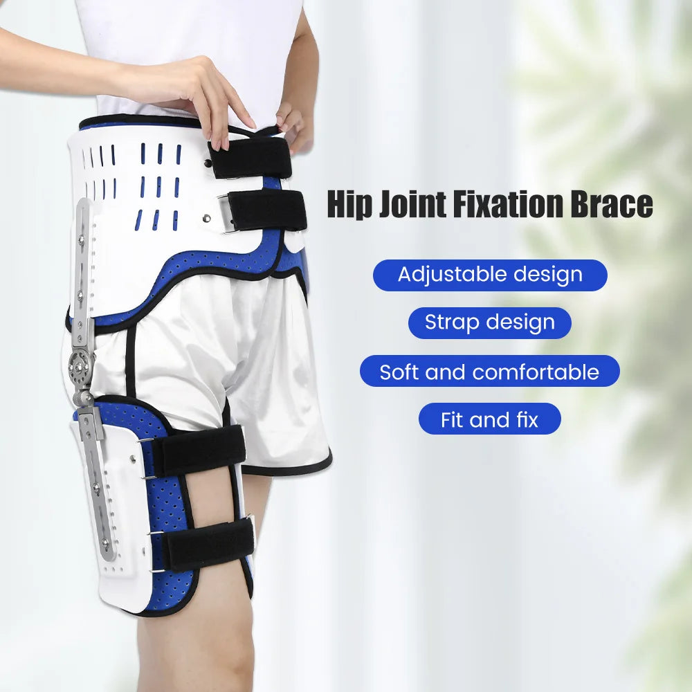 Adjustable Hip Joint Fixation Brace Orthopedic Support Bracket Hip Thigh Femoral Fracture Lower Limb Paralysis Rehabilitation