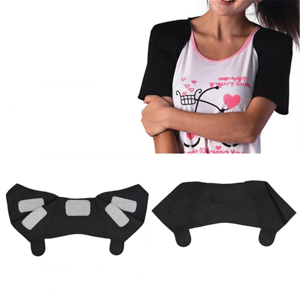 Self-heating Tourmaline Therapy Pad Magnetic Heated Belt Shoulder Protector Support Brace Pain Relief Health Accessory