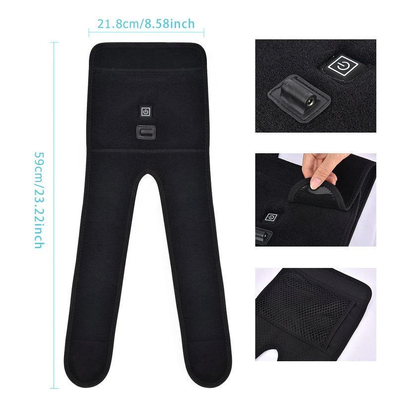Electric Heated Knee Massager Knee Brace Adjustable Heated Knee Pad Legs Warm Winter Thermal Knee Support Arthritis Pain Relief