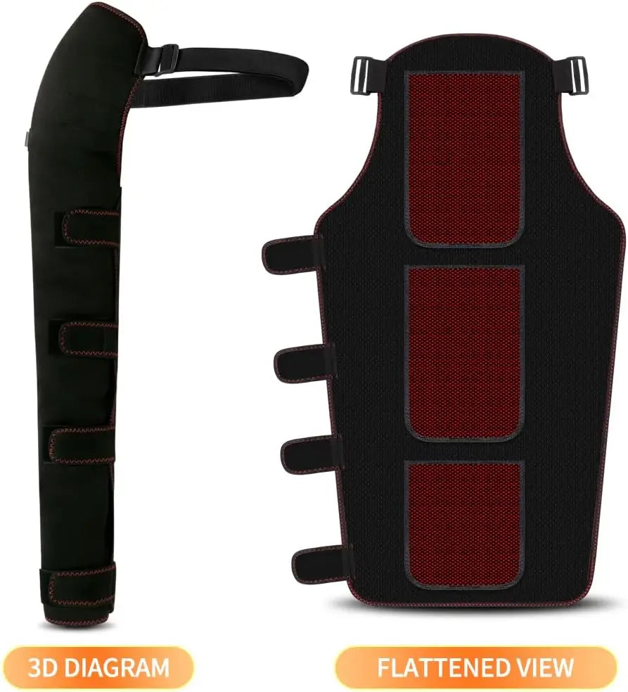 Shoulder Arm Massage Heating Brace Long Heated Elbow Heating Support 3 Vibration Heat Settings Shoulder Wrap for Frozen Shoulder