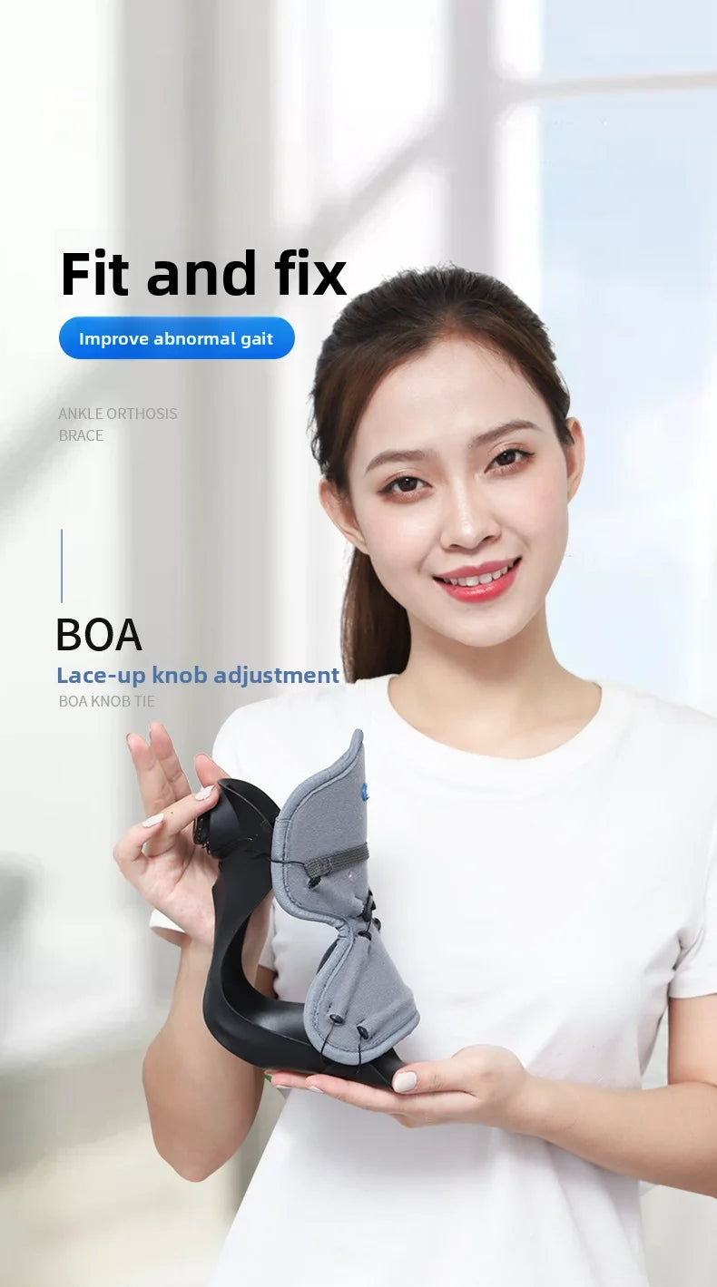 New Stroke Hemiplegia Rehabilitation Equipment Correction Varus Shoes Ankle Fixed Support Foot Ptosis Orthosis Brace