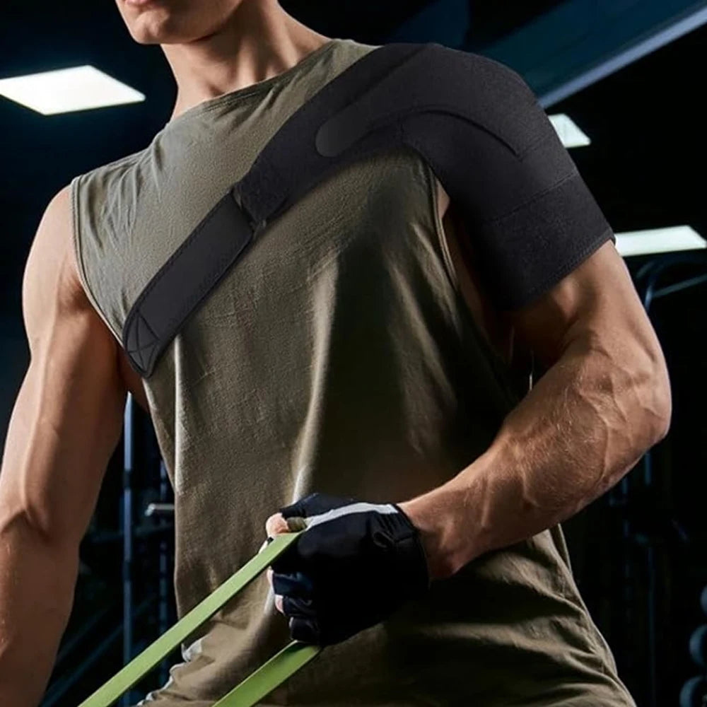 Recovery Shoulder Brace for Men & Women, Adjustable Shoulder Support Sleeve for Torn Rotator Cuff AC Joint Relief Arm Stability