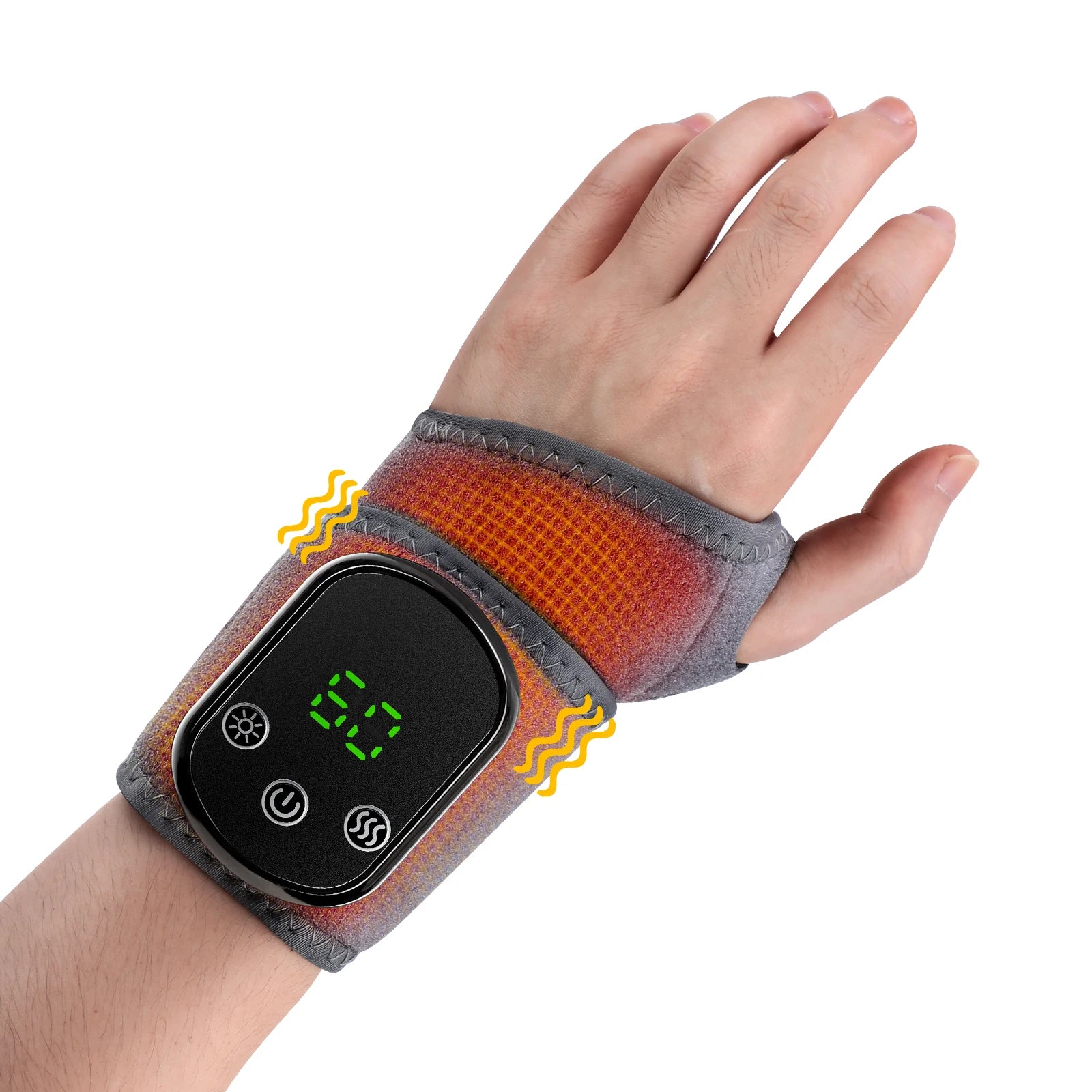 Electric Heating Wrist Guard Vibration Massage Hot Compress Wrist Brace Ankle Wrap Hand Foot Protector Rechargeable Wristband