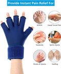 Finger Arthritis Compression Ice Glove Adjustable Wrist Strap Hand Wrist Ice Pack Pain Relief for Arthritis Cold or Heat Therapy