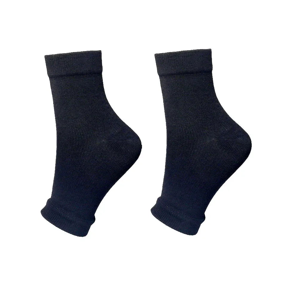 1pair Plantar Fasciitis Compression Socks Sports Ankle Support Brace Foot Pain Relief Heel Sleeve for Joint Pain Neuropathy