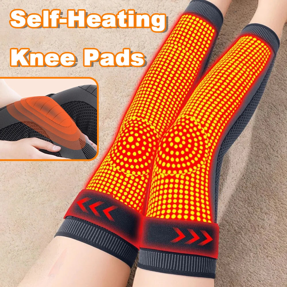 Self-Heating Knee Pads Brace Tourmaline Warm for Arthritis Joint Care Injury Recovery Belt Knee Leg Warmer Knee Support Pads