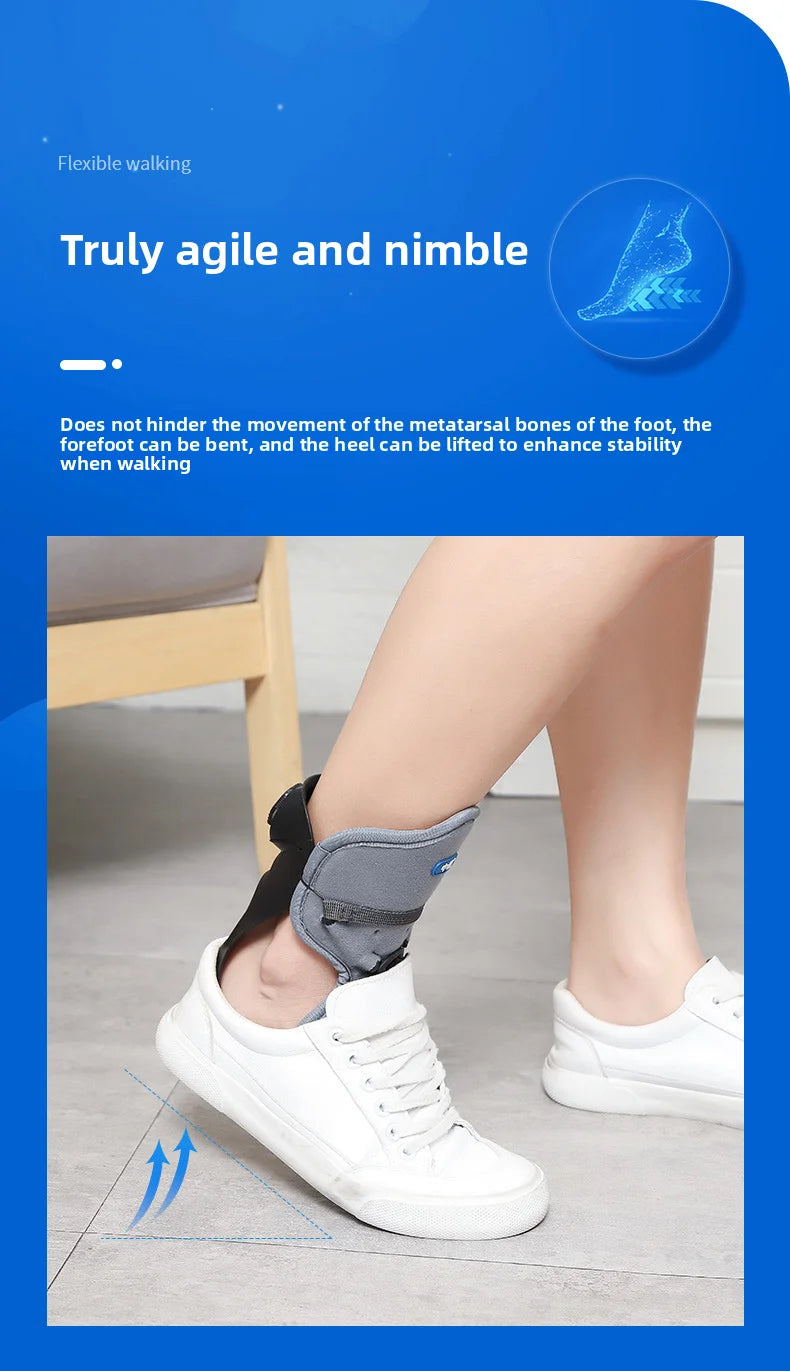 New Stroke Hemiplegia Rehabilitation Equipment Correction Varus Shoes Ankle Fixed Support Foot Ptosis Orthosis Brace
