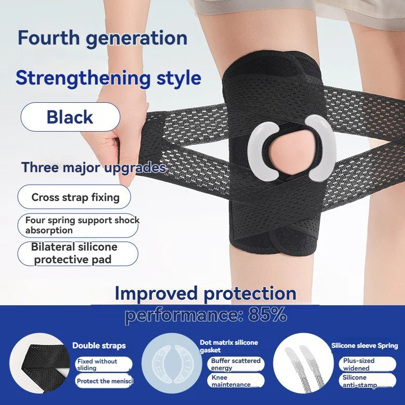 Meniscus Tear Knee Joint Injury Recovery with Knee Joint Bracket Adjustable Knee Joint Protective Sleeve for Sports Anti-sprain