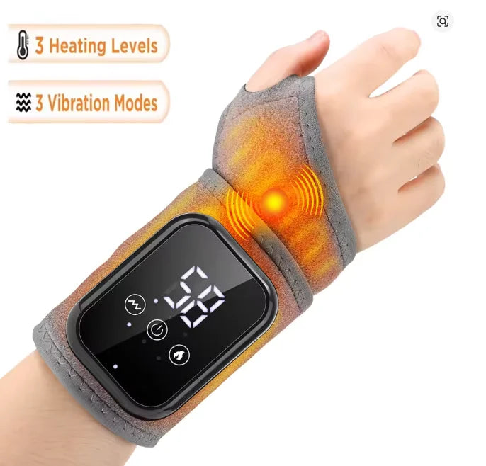 Electric Vibration Ankle Massager Heated Ankle Wrap Foot Protector Support Brace Heating Massage Strap For Joint Sprain