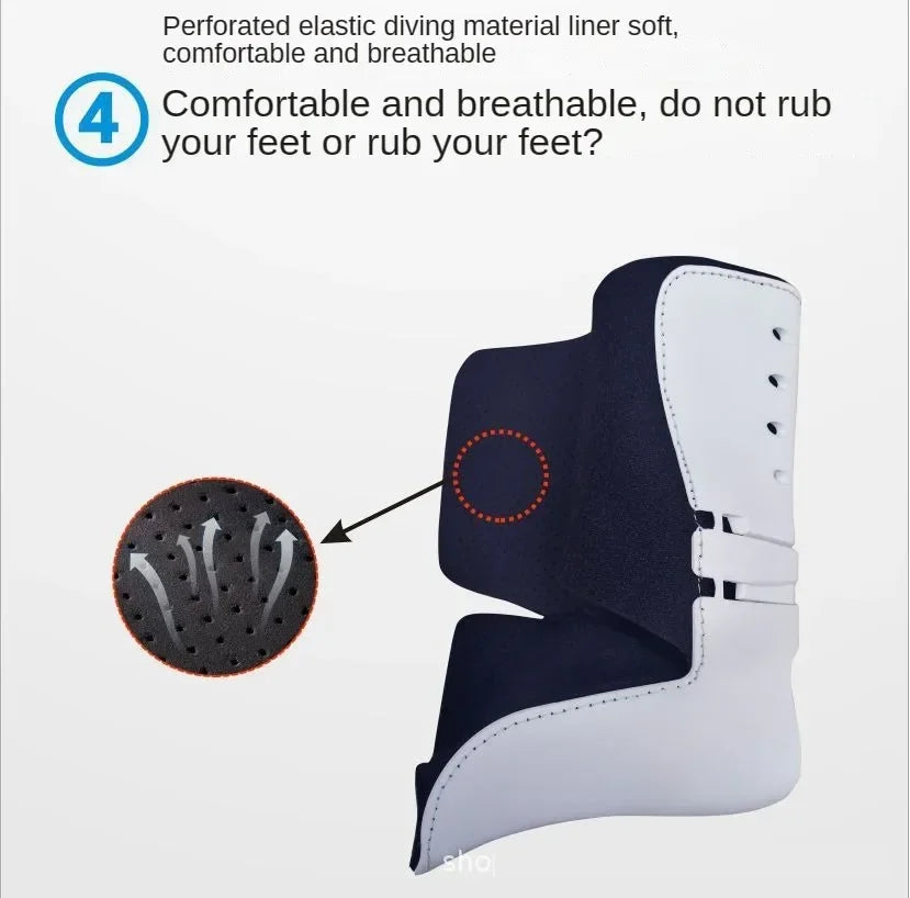 Drop Foot Orthosis Adjustable Left Right Ankle Sprain Orthosis Stabilizer Foot Protector for Hemiplegia Corrector Rehabilitation