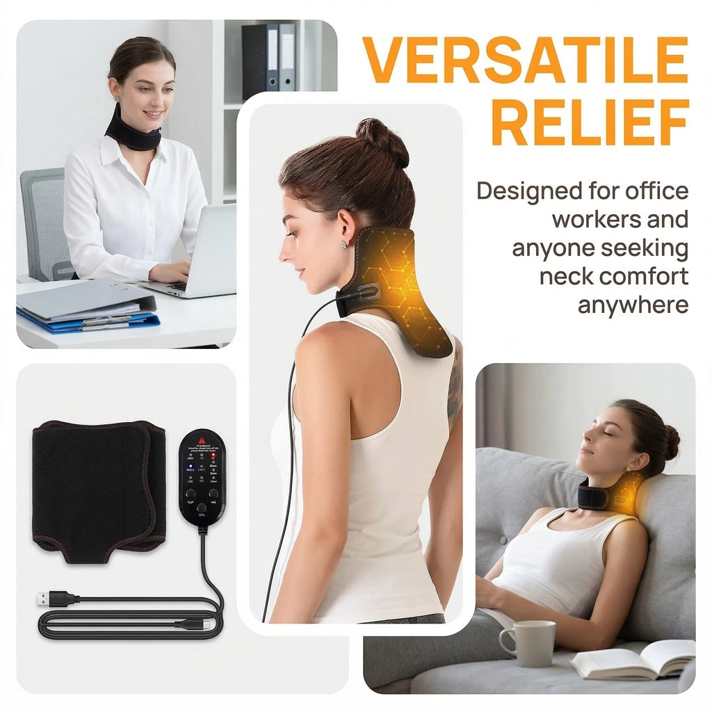 Tourmaline Self-heating Neck Belt Neck Support Massager 1Pcs Protection Spontaneous Heating Belt Health Care Dropship