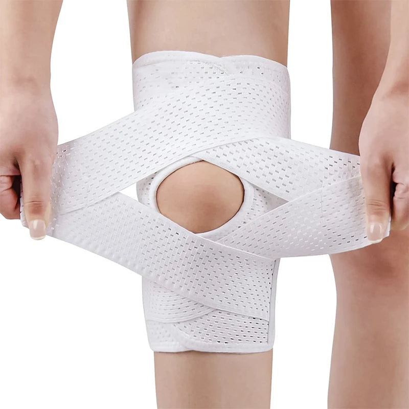 Upgraded Compression Knee Brace with Side Stabilizers Breathable Adjustable Knee Support for Knee Pain Arthritis Injury Recovery