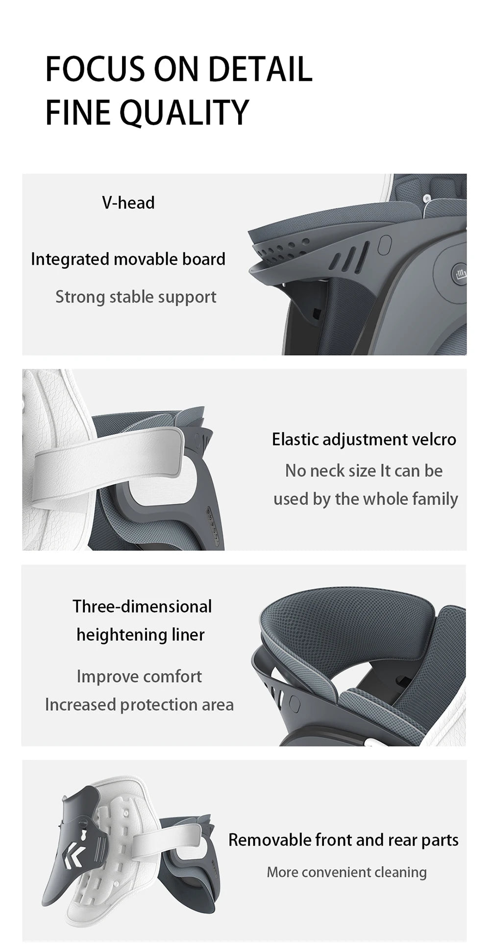 Cervical Neck Traction Device, 5 Airbag Support for Neck Pain Relief Neck Stretcher Air Pump Adjustable Neck Brace