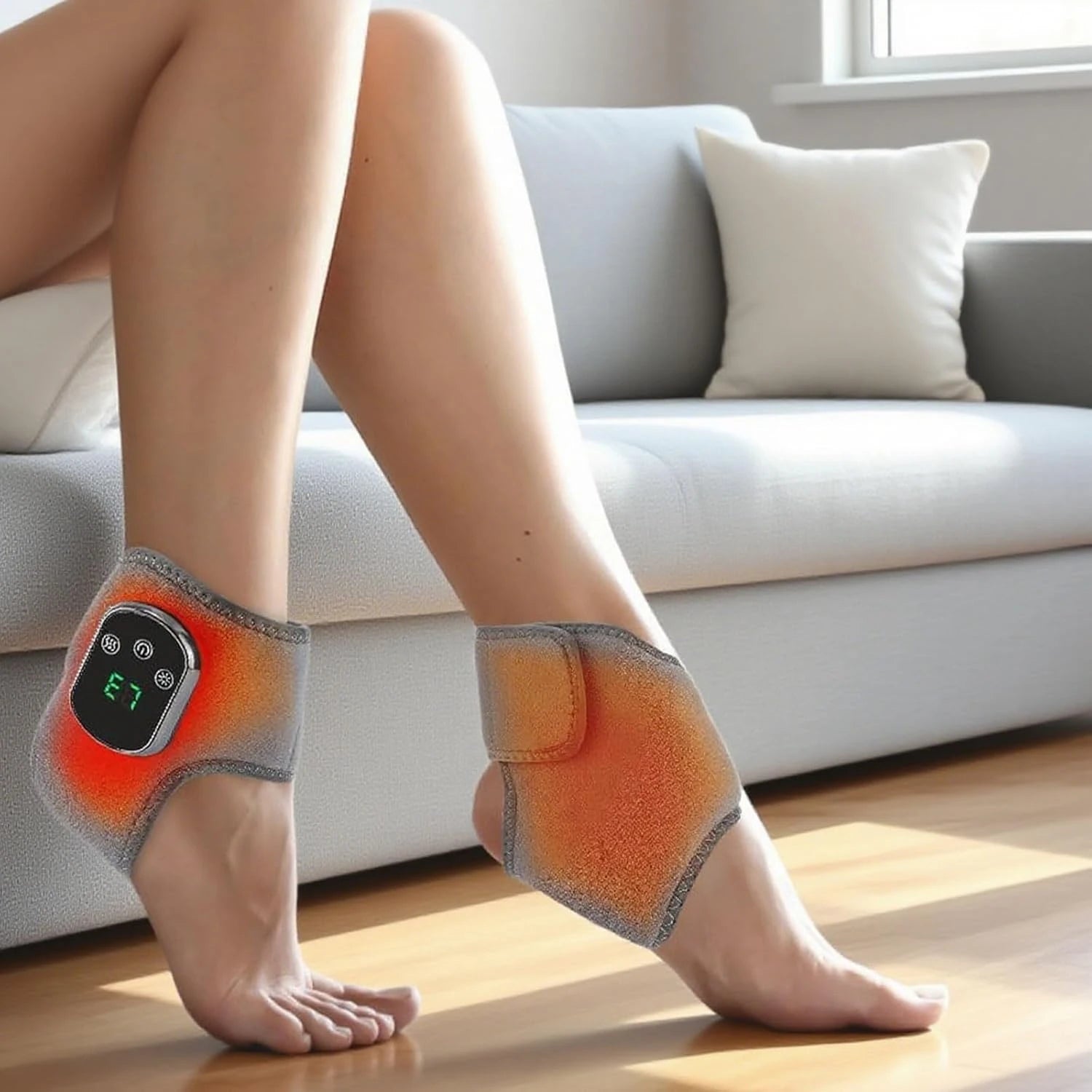 Electric Wrist Brace with Adjustable Hot Compress Vibration Massage Ankle Guard Band Carpal Tunnel Hand Foot Protection Tool