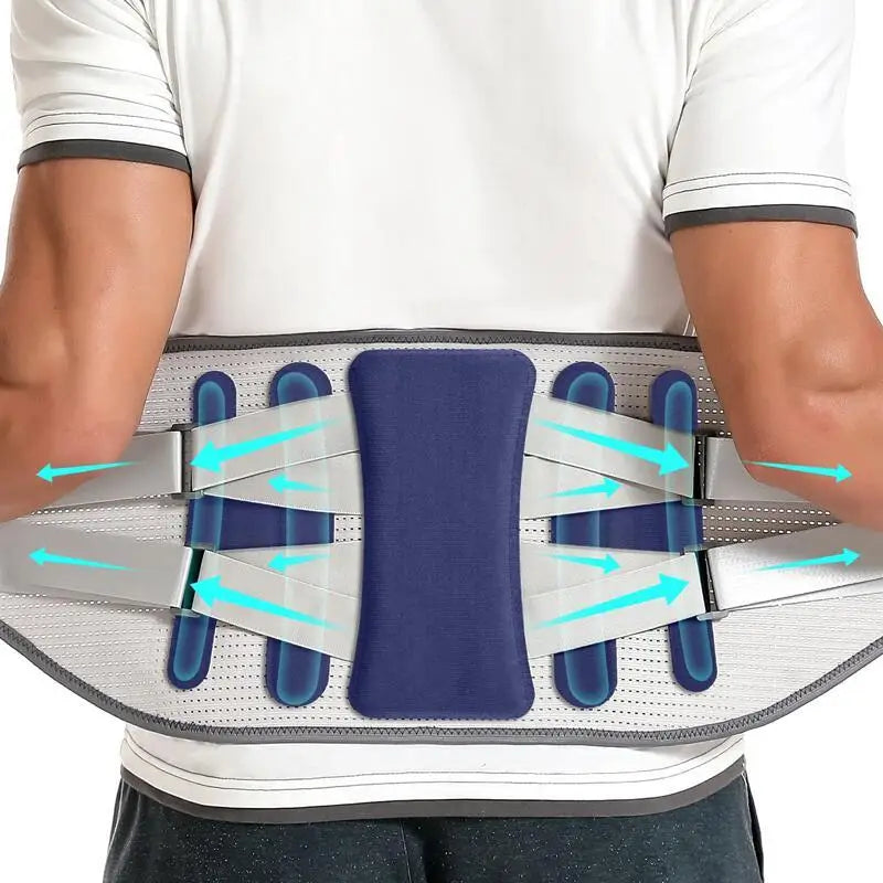 Lower Back Brace Women Men Lumbar Support Belt with 4 Support Stays Back Pain Relief for Sciatica Scoliosis Herniated Disc