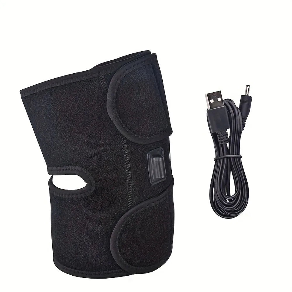 Electric Heated Knee Massager Knee Brace Adjustable Heated Knee Pad Legs Warm Winter Thermal Knee Support Arthritis Pain Relief