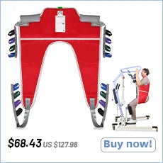 Ehucon Sit to Stand Lift Sling Divided Leg Design Leg Straps and Back Support,Transfer Sling for Elderly Mobility Aid 500lbs