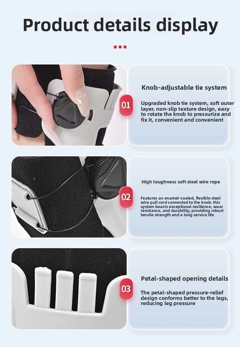 Rotary Knob Buckle Style Fixed Airbag Ankle Support Sports Joint Sprain Rehabilitation Correction Protective Gear Cross-Border