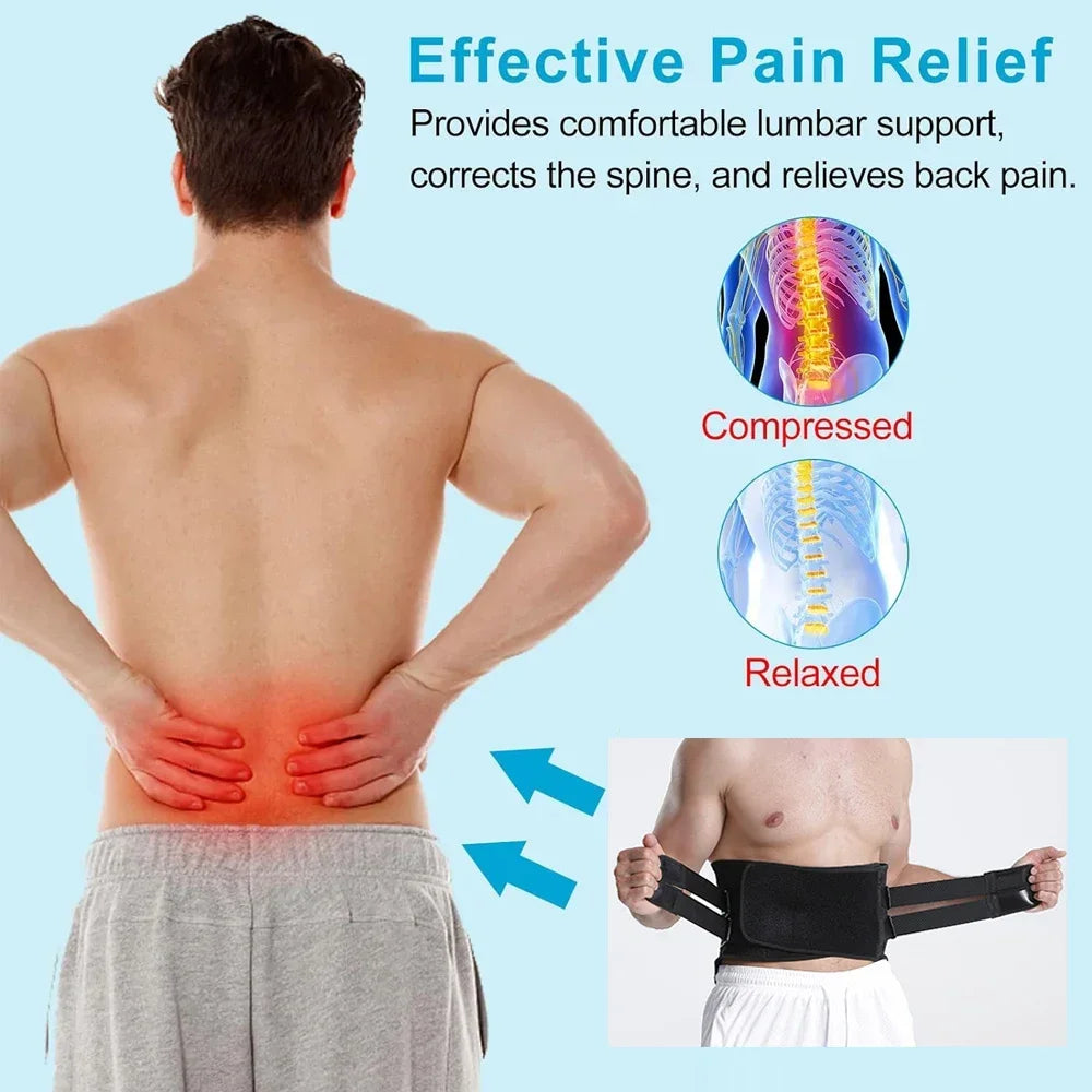 Brace for Lower Back Pain, Immediate Pain Relief From Sciatica, Herniated Disc Scoliosis, Decompression Lumbar Support Belt