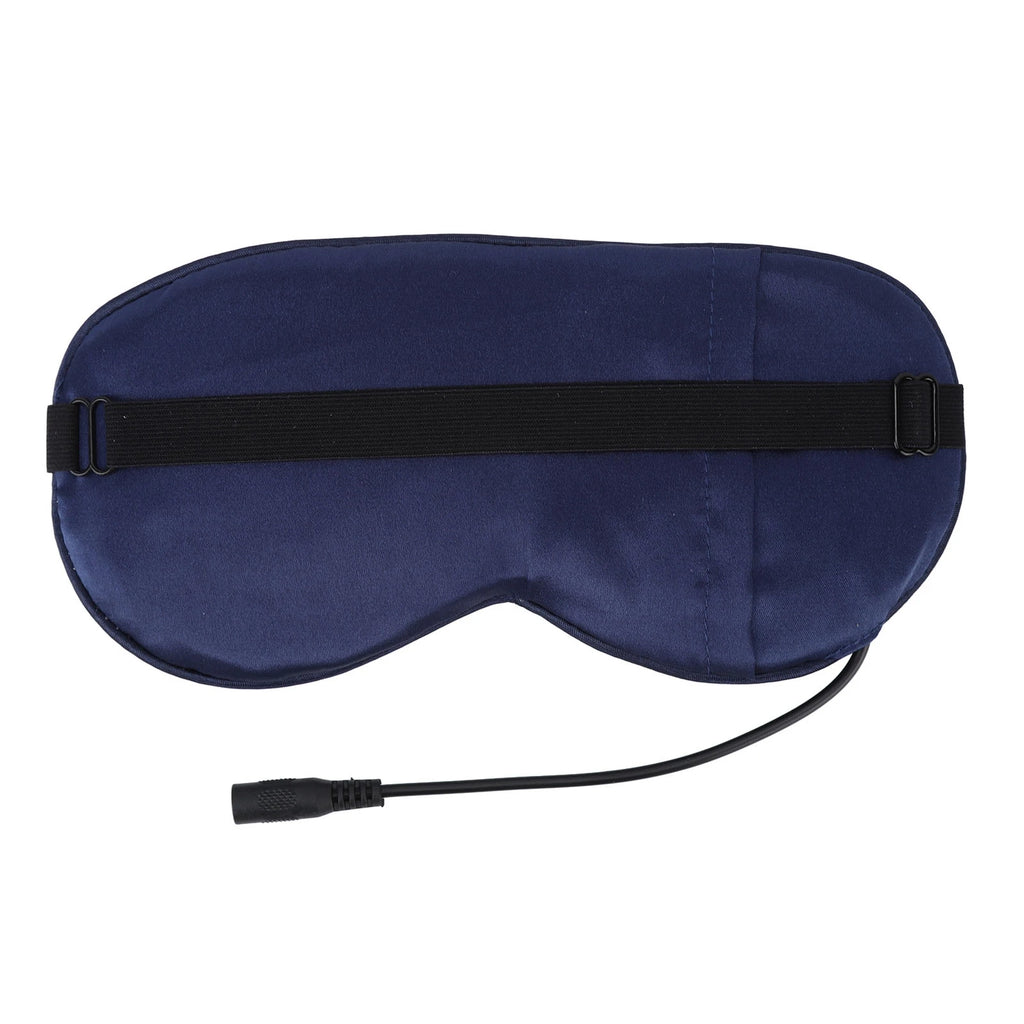 Eye Mask USB Heated Eye Mask Stress Relief Sleep Heating Eye Mask Double Sided Silk Multi Timer Shut Off 3 Speeds Adjustment