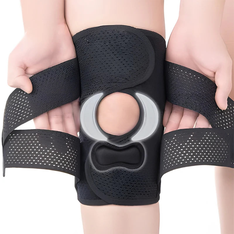Upgraded Compression Knee Brace with Side Stabilizers Breathable Adjustable Knee Support for Knee Pain Arthritis Injury Recovery