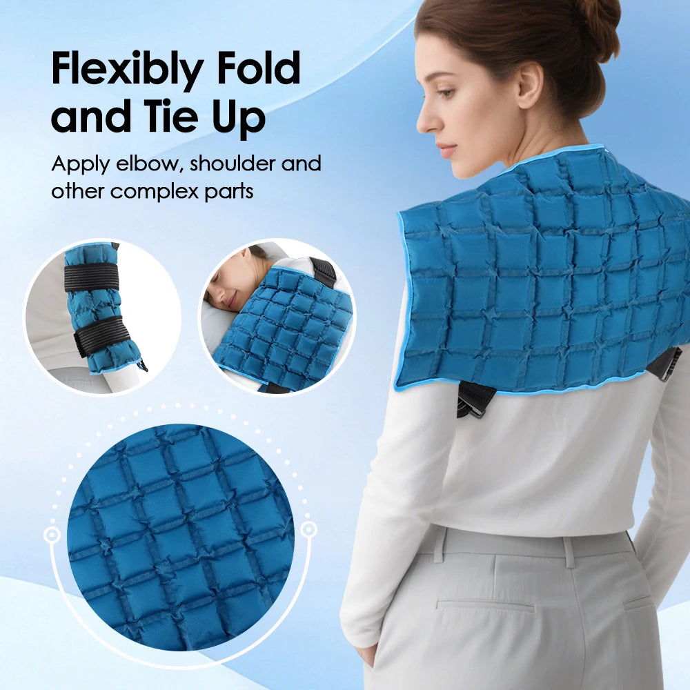 58*35cm Self-absorbing Water Knee Brace Pad Ice Packs Physiotherapy Hot & Ice Compress Heated Knee Leg Neck Shoulder Hip Wrap