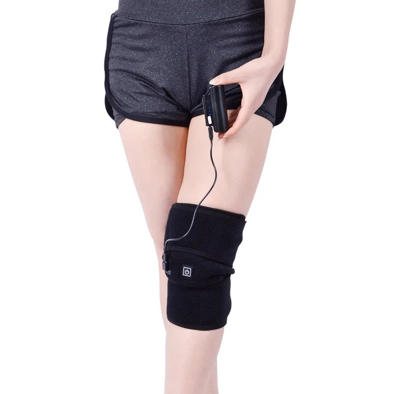 Electric Knee Heating Pad USB Thermal Therapy Heated Knee Brace Support for Arthritis Joint Pain Relief Old Cold Leg Knee Warmer