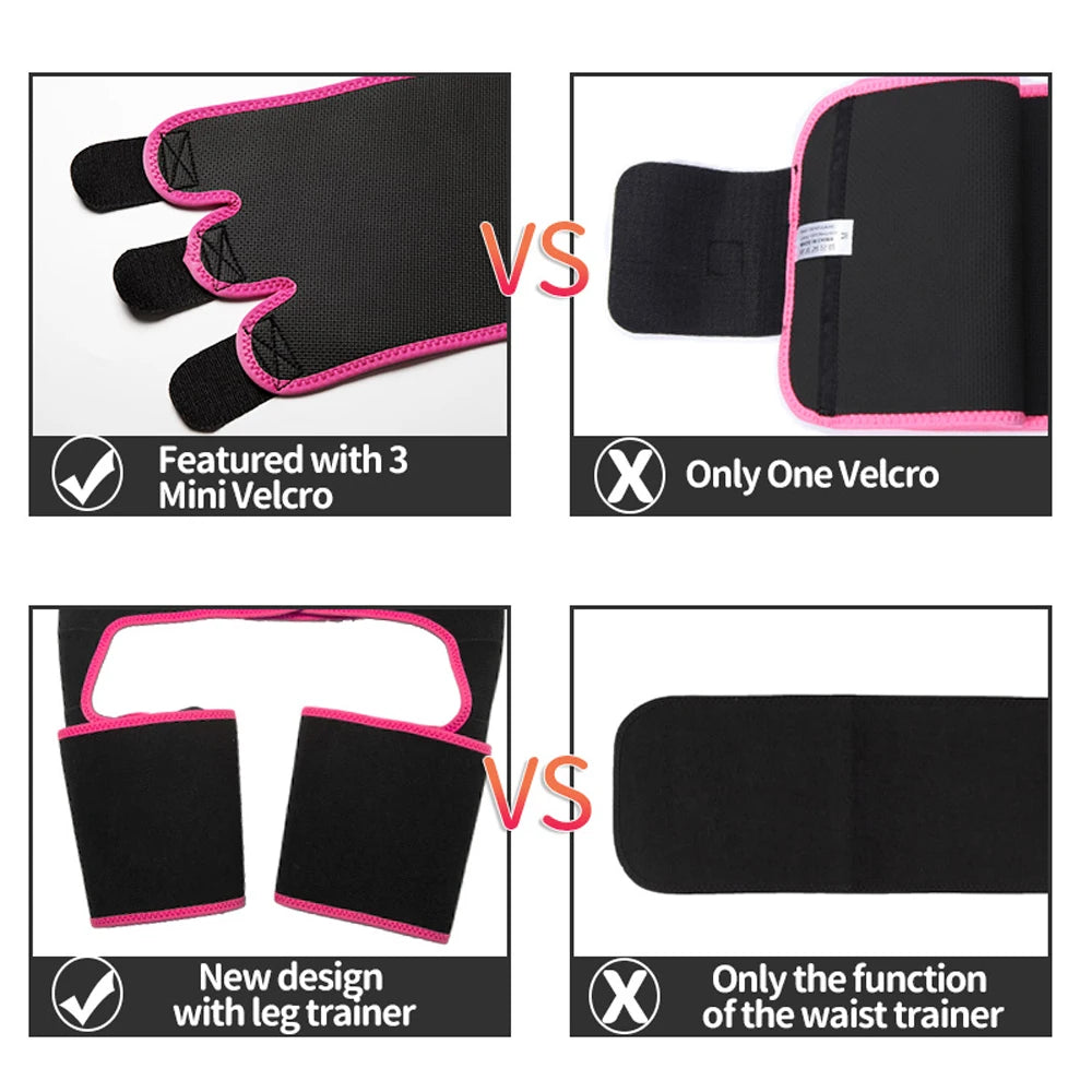 1 Piece Neoprene Slim Thigh Trimmer Leg Shapers Slimming Belt Waist Trainer Sweat Shapewear Fat Burning Compress Belt for Women