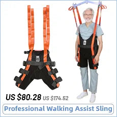 Ehucon Comfort Padded Patient Lift Walking Sling,Portable Hoyer Standing Harness to Handicap for Ambulating Support Training
