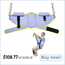 Ehucon Sit to Stand Lift Sling Divided Leg Design Leg Straps and Back Support,Transfer Sling for Elderly Mobility Aid 500lbs
