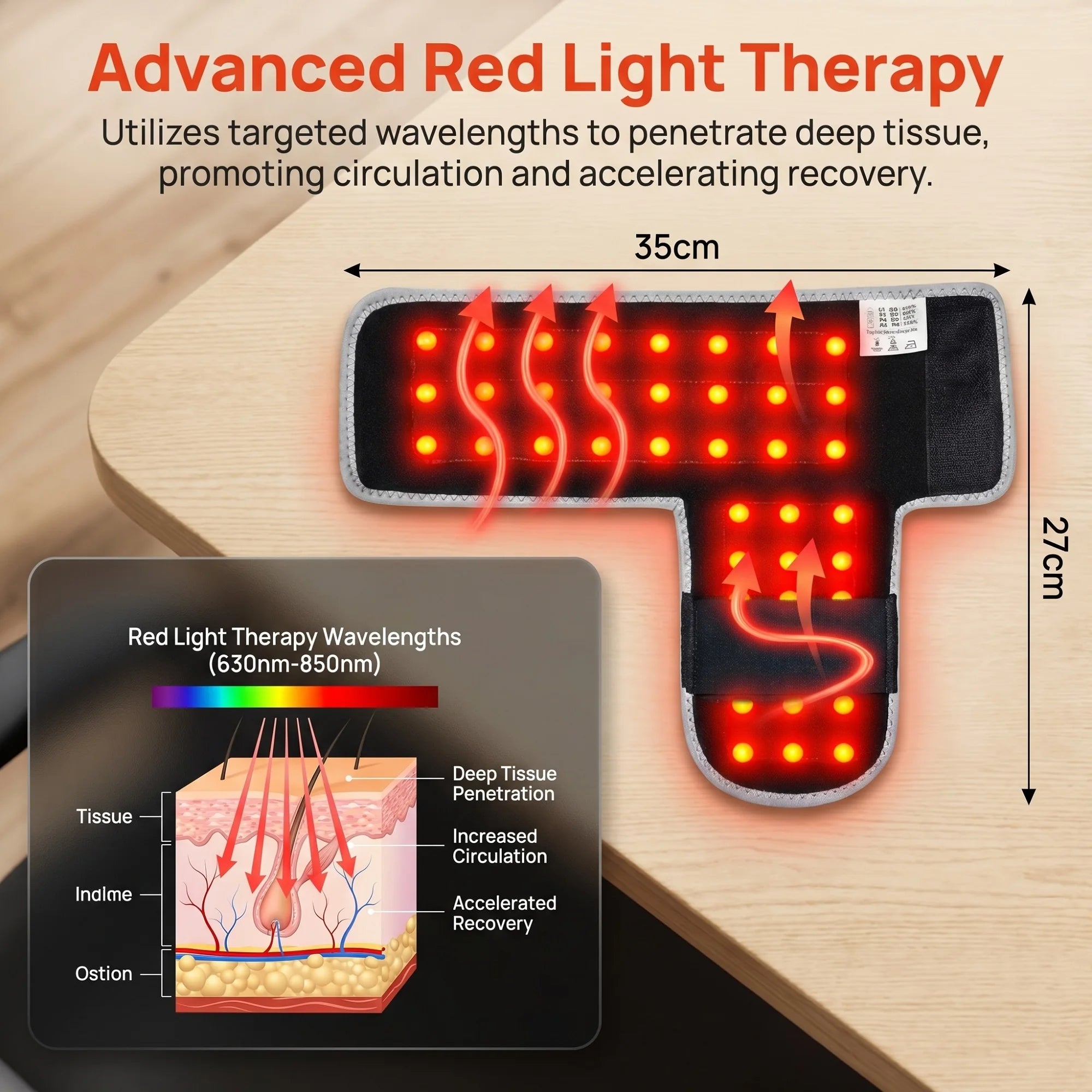 Red Light Heating Cordless Ankle Massager Wrist Wraps Support Brace Ankle Heating Pad Heated Hand Foot Vibration Massage Belt