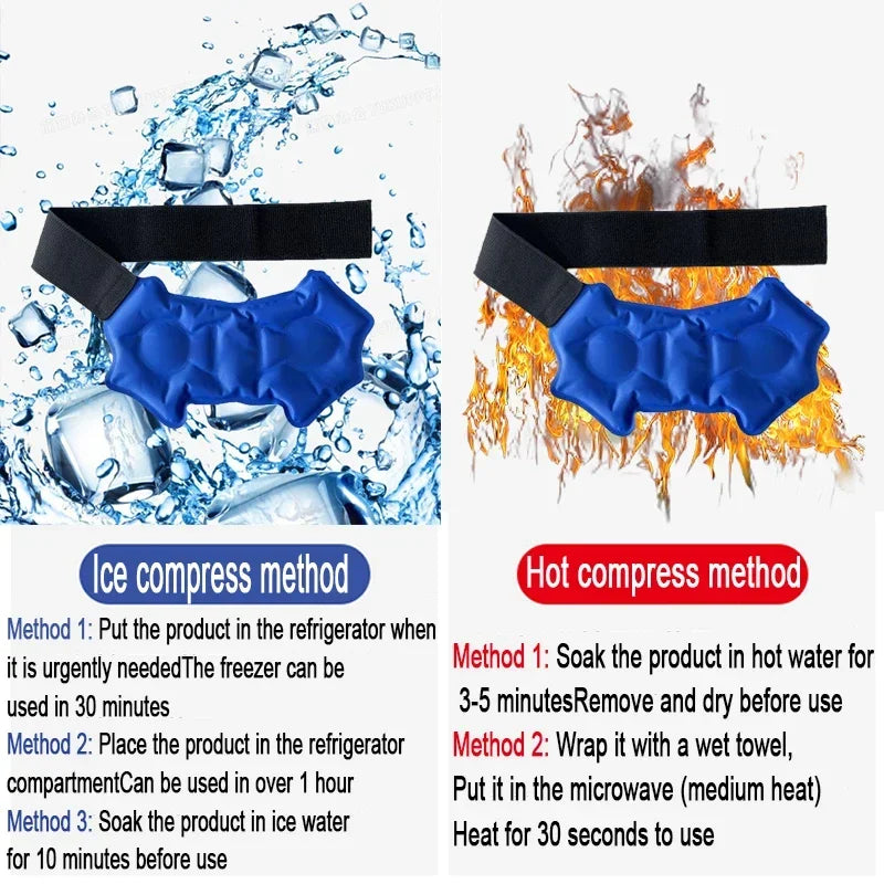 Ankle Ice Pack Adjustable For Injuires Hot Cold Ankle Support For Pain Relief Sprains 360° Wrap Design Freezable Reusab health