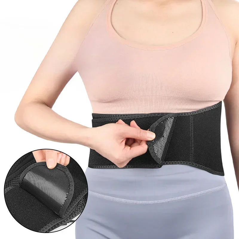 1PC Electric Heated Waist Support Brace Pain Relief Lumbar Heating Pad USB Charging  Magnetic Therapy Back Waist Massage Band