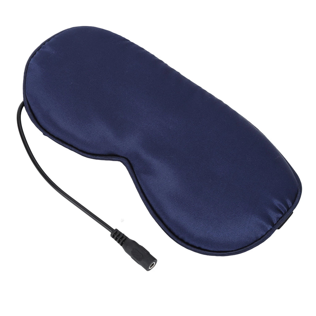 Eye Mask USB Heated Eye Mask Stress Relief Sleep Heating Eye Mask Double Sided Silk Multi Timer Shut Off 3 Speeds Adjustment