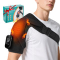Portable Shoulder Massage Belt 3 Levels Adjustable Heating Vibration Shoulder Support Brace Wrap Pad Massage Relaxation Cordless